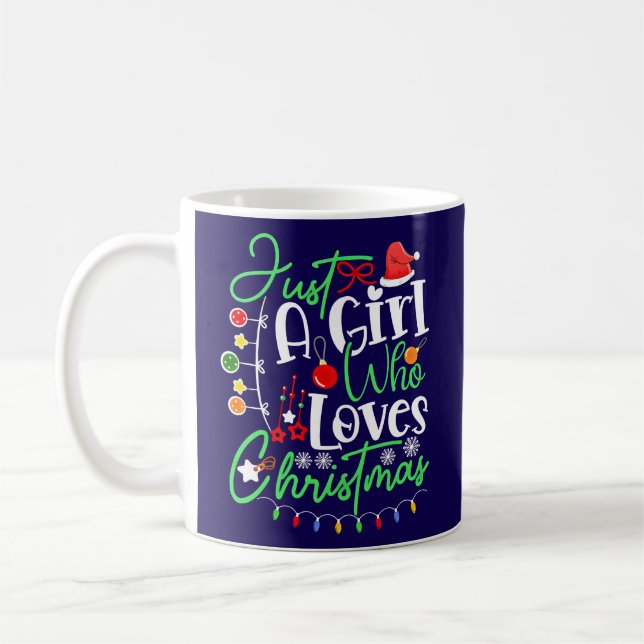 Mug Juste une fille qui aime Noël-64714 (Gauche)