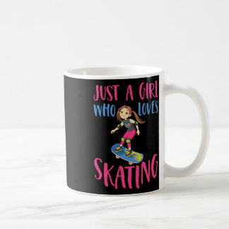 Mug Juste une fille qui aime patiner Funny Skateboard