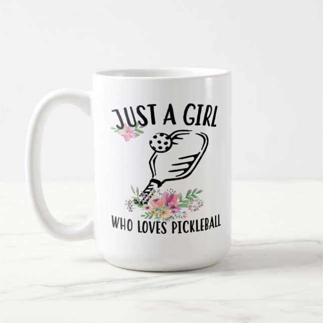 Mug Juste une fille qui aime Pickleball (Gauche)