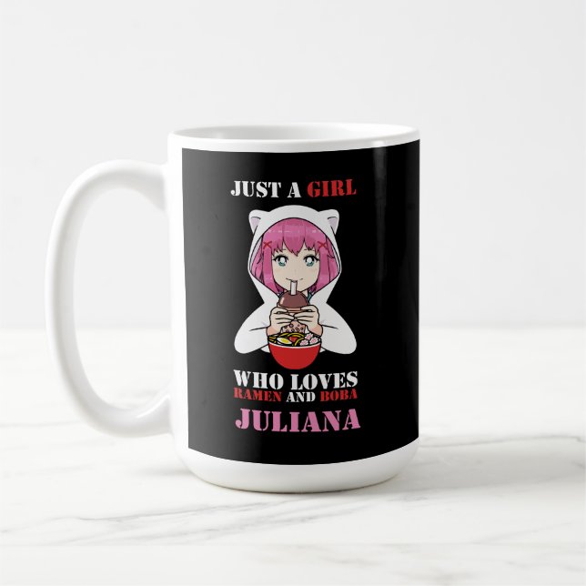 Mug Juste une fille qui aime Ramen et Boba (Gauche)