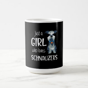 Mug juste une fille qui aime schnauzers chien _ schnau