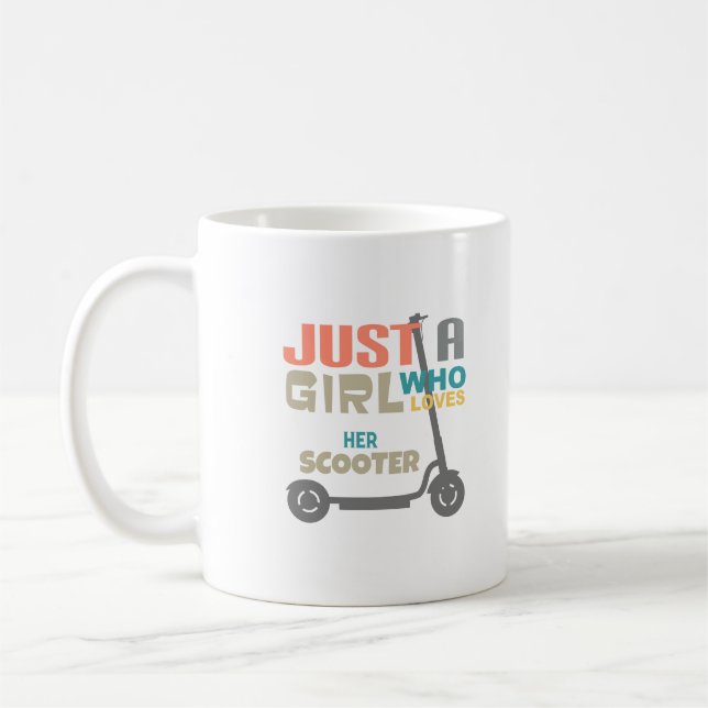 Mug Juste une fille qui aime son scooter (Gauche)