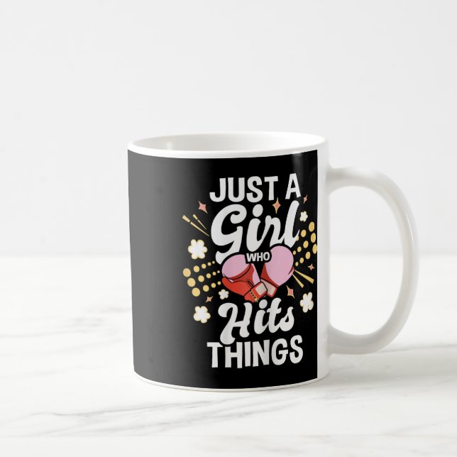 Mug Juste une fille qui frappe les choses - Kickboxing (Droite)
