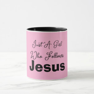 Mug Juste une fille qui suit Jésus