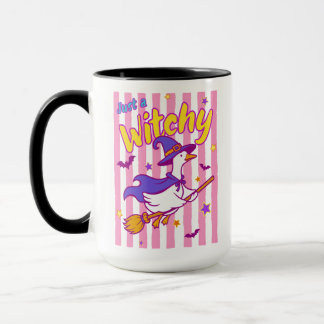 Mug Juste une Halloween de poule idiote sorcière