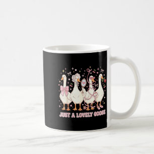 Mug Juste une oie adorable Oies fantaisie Nœuds Perles