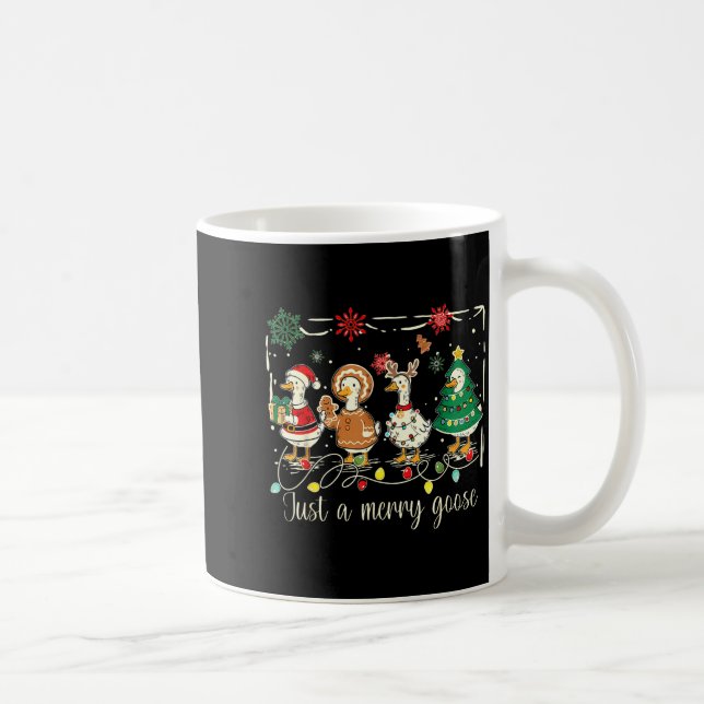 Mug Juste une oie joyeuse drôle d'oie sainte Noël (Droite)