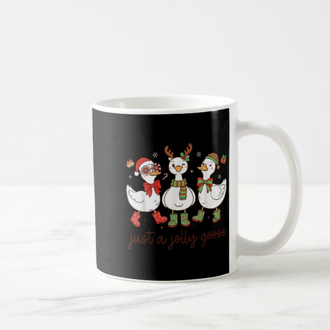 Mug Juste une oie joyeuse - Oie de Noël - Joyeux Goosm (Droite)