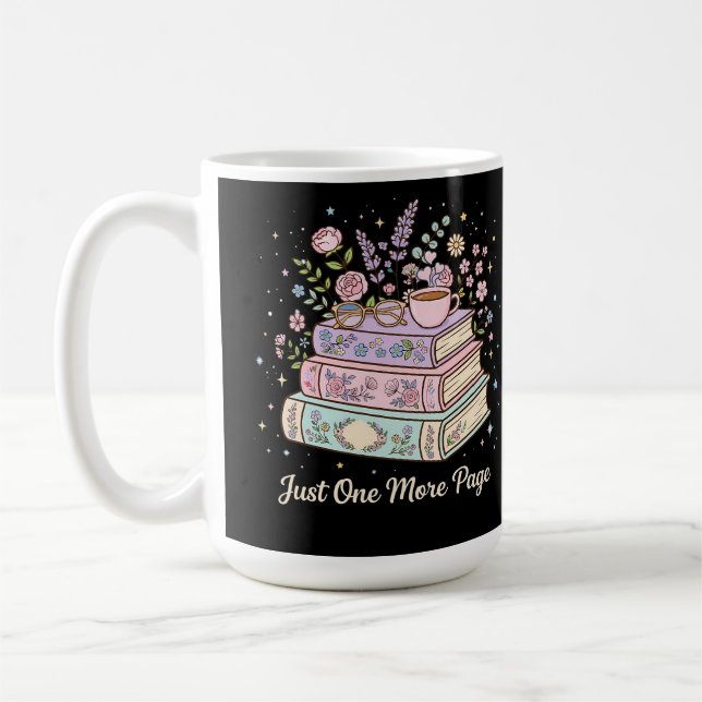 Mug Juste une page de plus Livres floraux Conception d (Gauche)