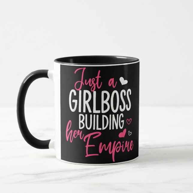 Mug Juste une patronne qui construit son empire femmes (Gauche)