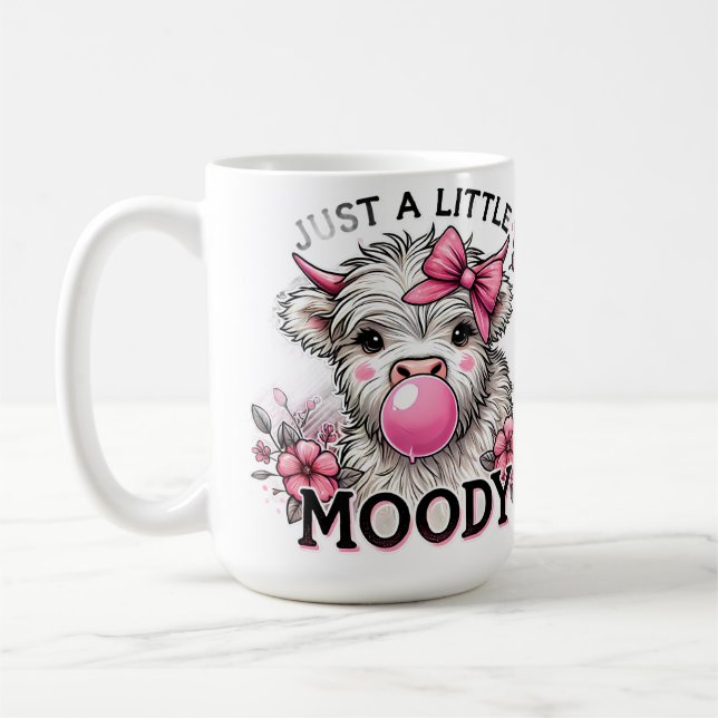 Mug Juste une petite vache bébé lunatique (Gauche)