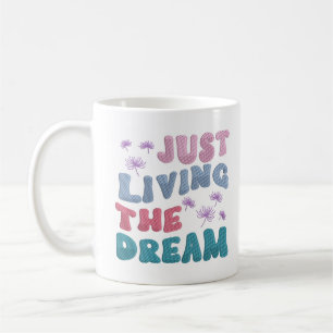 Mug Juste Vivre Le Rêve Citer Les Couleurs Pastel