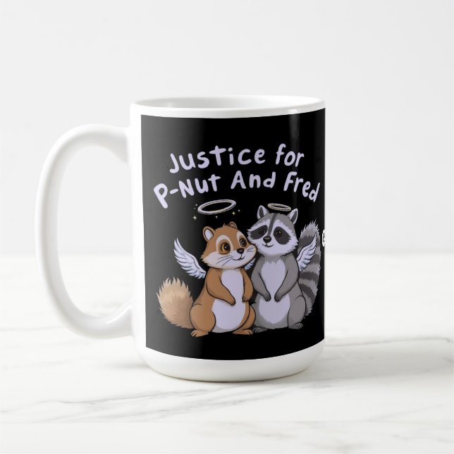 Mug Justice pour P-Nut et Fred Un stand humoristique (Gauche)