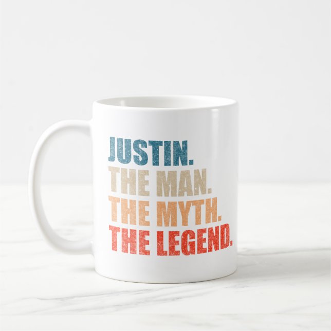Mug Justin l'homme le mythe la légende (Gauche)