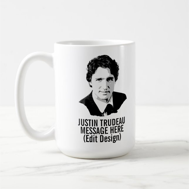 MUG JUSTIN TRUDEAU PERSONNALISÉ (Gauche)