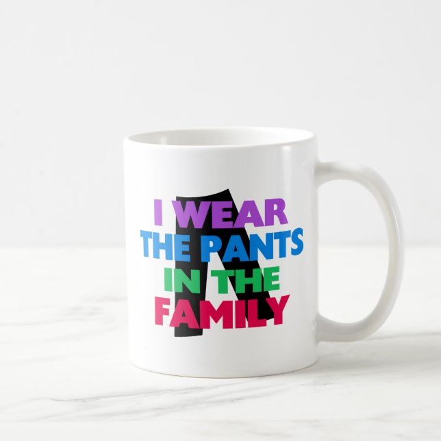 Mug J'utilise le pantalon dans la famille (Droite)