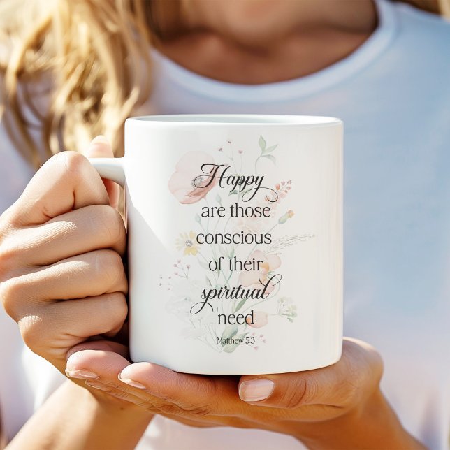Mug JW 2026 Année Texte avec fleurs de printemps Matth (Créateur téléchargé)
