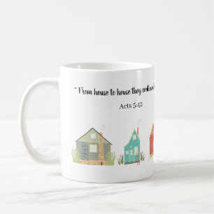 Mug JW cadeaux pionniers Actes 5:42 personnalisés