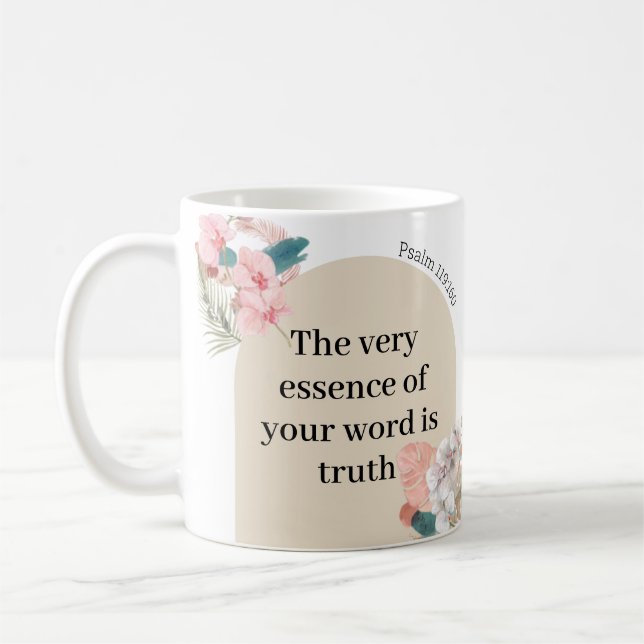 Mug JW Gift Texte de l'année 2023 Psaume 119:160 arc b (Gauche)