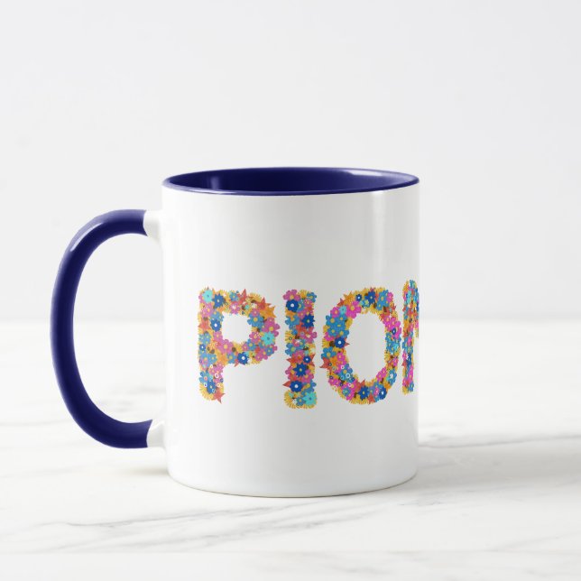 Mug JW Pioneer enroule autour de la Musique de Typogra (Gauche)