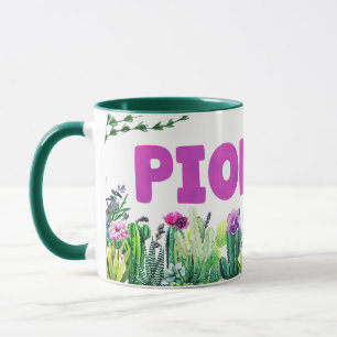 Mug JW Pioneer Purple Lettres & Cactus Envelopper Auto