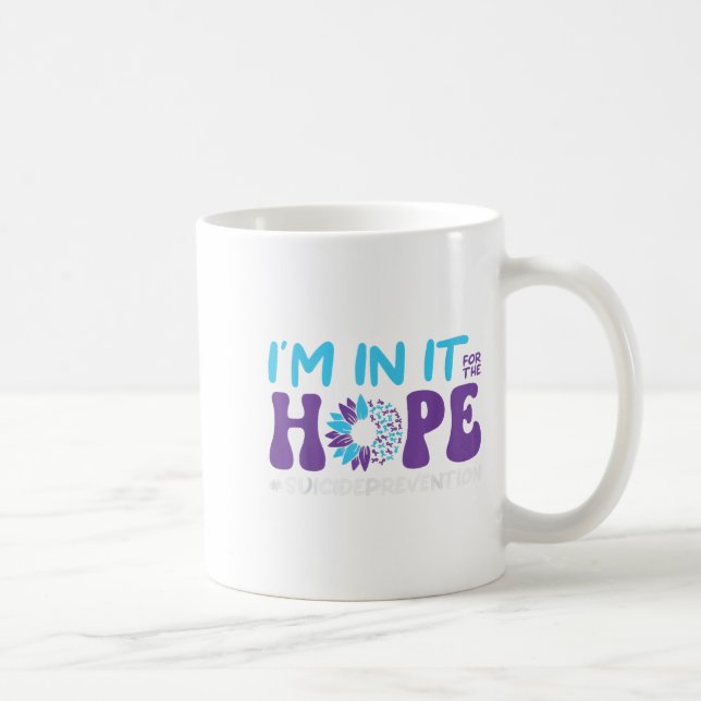Mug J'y suis pour la prévention du suicide de l'espoir (Droite)