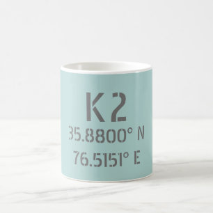 Mug K2 Latitude et longitude