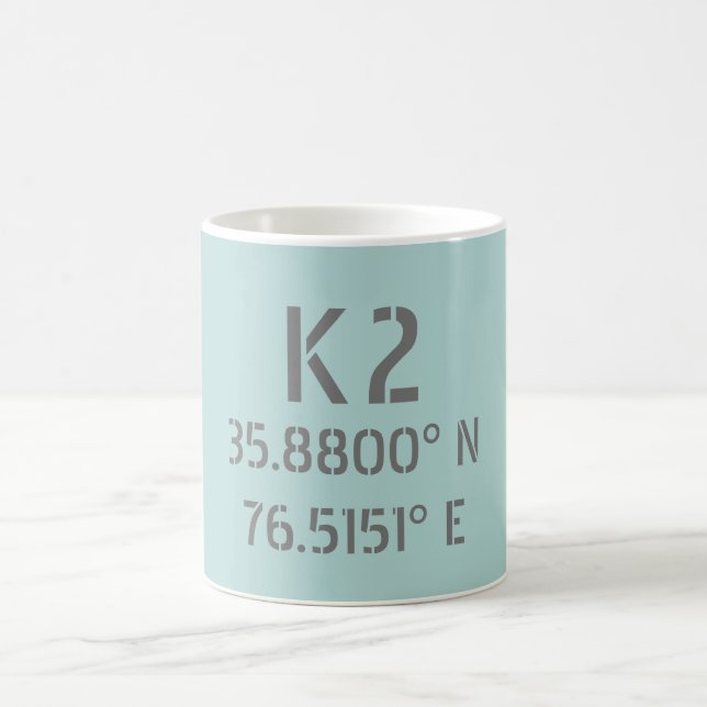 Mug K2 Latitude et longitude (Centre)