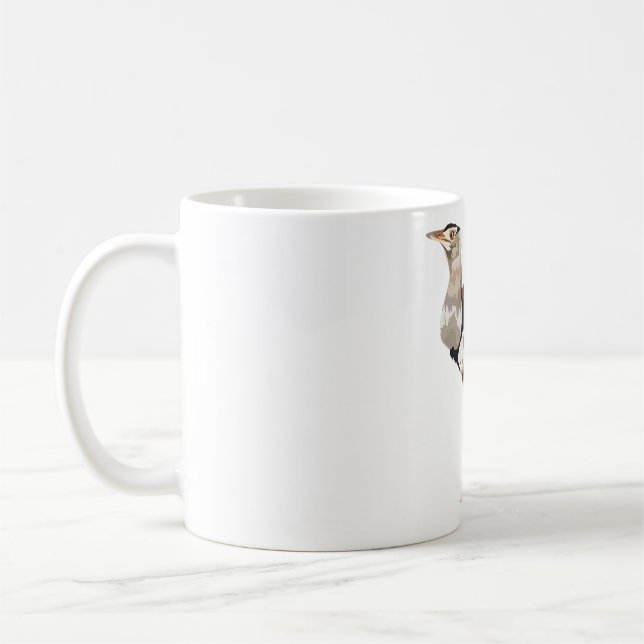 Mug K est pour Kori Bustard (Gauche)