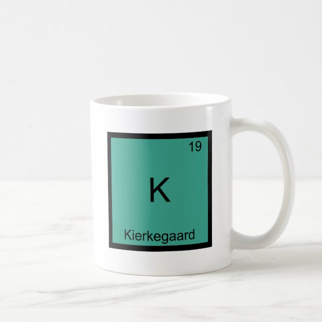 Mug K - Pièce en t drôle de symbole d'élément de (Droite)