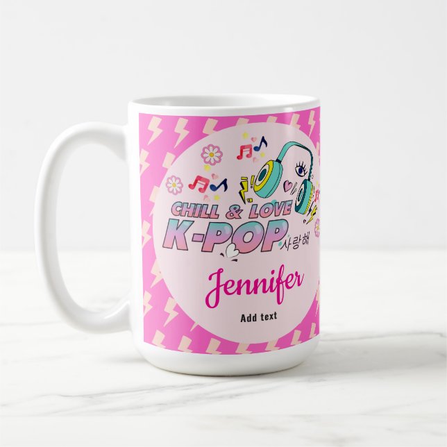 Mug K-Pop Music Star Coréen Thème Anniversaire Cadeau  (Gauche)