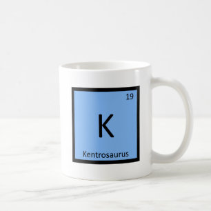 Mug K - Symbole de chimie du Kentrosaurus Dinosaur