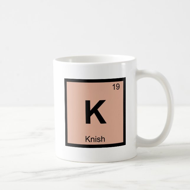 Mug K - Symbole de table périodique de la chimie de la (Droite)