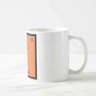 Mug K - Symbole de Tableau périodique de chimie de