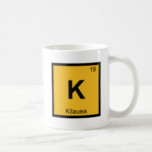 Mug K - Tableau périodique de la chimie du volcan Kila