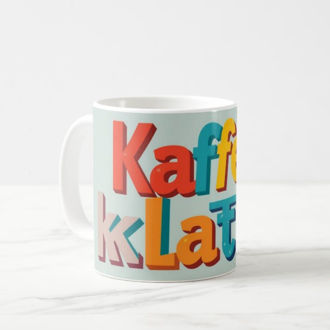 Mug Kaffeeklatsch Personalized German Coffee Social (Devant gauche)