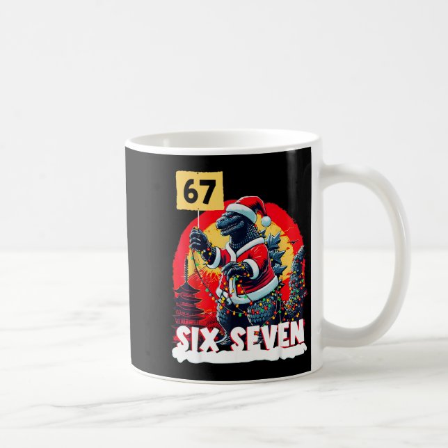 Mug Kaiju Christmas 67 Santazilla Japanese Monster Din (Droite)