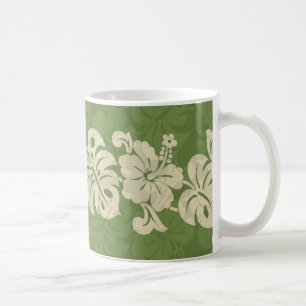 Mug Kalakaua Hibiscus Hawaïen Bordure KL301