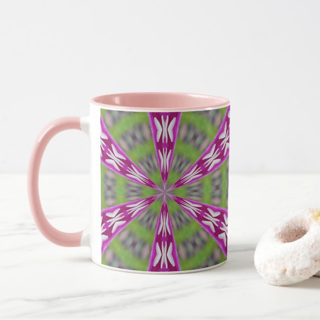 Mug Kaleidoscope Dahlia (Avec donut)