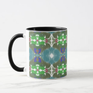 Mug Kaléidoscope de la marée émeraude
