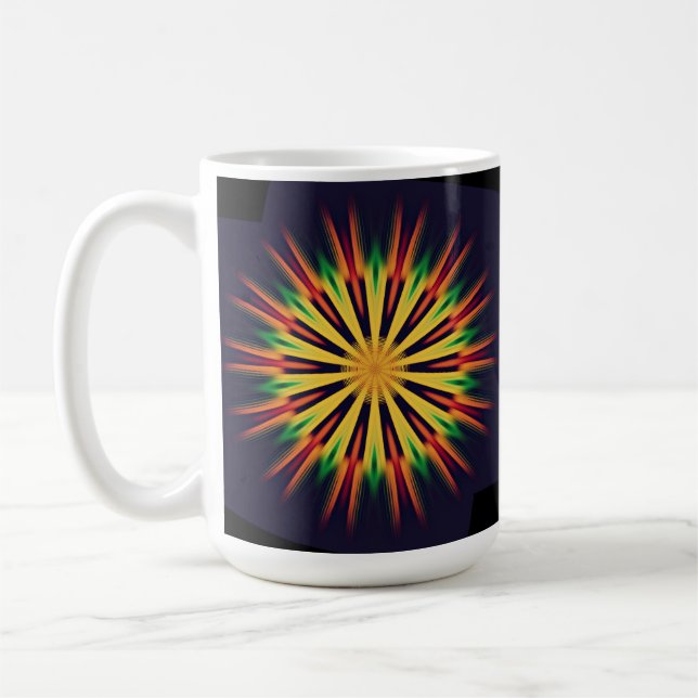 Mug Kaleidoscope Mandala Flower-21855 (Gauche)