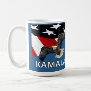 Mug Kamala avec aigle et drapeau