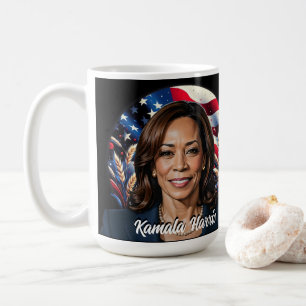 Mug Kamala Harris 2024 Étoiles et rayures