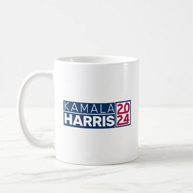 Mug Kamala Harris 2024 Président Vintage drapeau améri (Gauche)