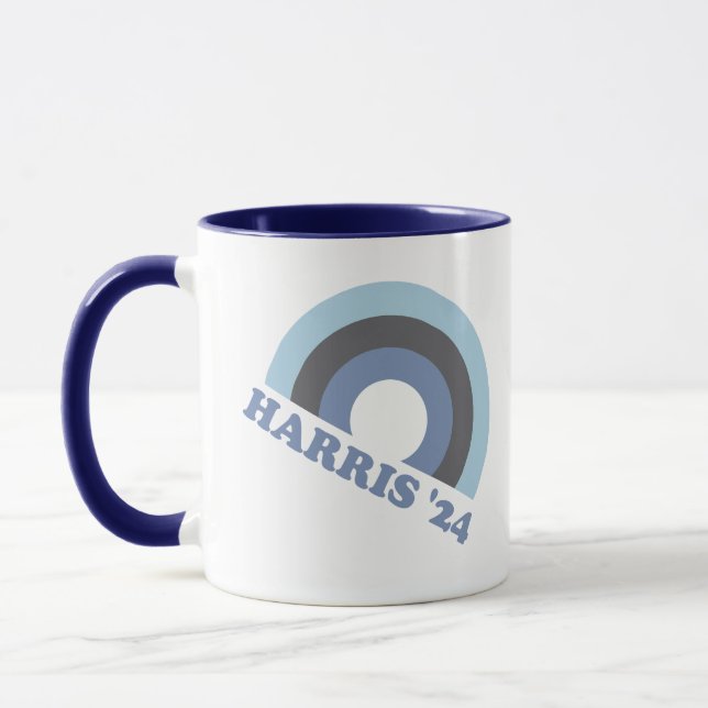 Mug Kamala Harris 2024 Rétro Arc-en-ciel  (Gauche)