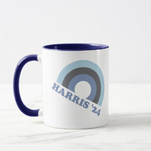 Mug Kamala Harris 2024 Retro Rainbow