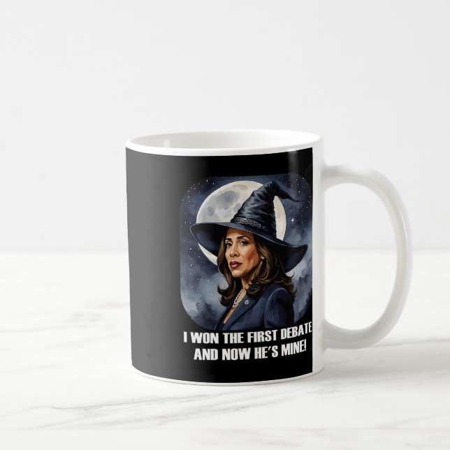 Mug Kamala Harris Drôle Débat Élection 2024 Won Witch (Droite)