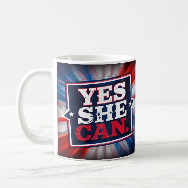 Mug Kamala Harris 'Oui Elle Peut' (Gauche)
