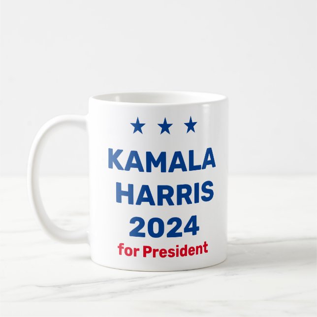 Mug Kamala Harris Pour Président 2024 (Gauche)