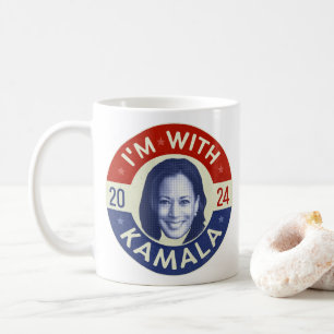 Mug Kamala Harris Président 2024 Democrat Photo Retro